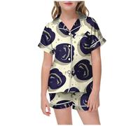 Halloween Pyjamas Boys Girls Cotton Toddler Clothes Pjs Snowman Pumpkin Spider Fun Set Skeleton Unisex Lantern Print Pajama Black