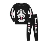 Halloween Pyjamas Boys Girls Unisex Kids Pjs Snowman Pumpkin Spider Set Sleepwear Nightwear Children Long Sleeves Tops cute Black