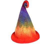 Halloween Rainbow Gradient Witch Hat For Creative Rainbow Wizard Hat Popular Witch Fashion Novelty Umbrella SunHat D Wizard Kids Green Adult Man Xl Women Plain Men Hate