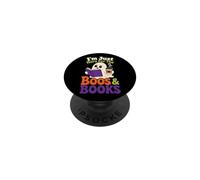 Halloween Reader I'm Just Here For The Boos & Books PopSockets Adhesive PopGrip
