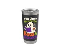 Halloween Reader I'm Just Here for The Boos & Books Stainless Steel Insulated Tumbler