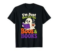 Halloween Reader I'm Just Here for The Boos & Books T-Shirt
