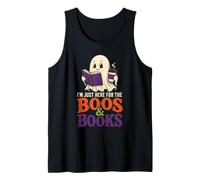 Halloween Reader I'm Just Here for The Boos & Books Tank Top