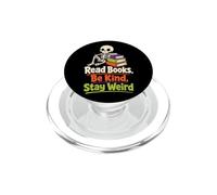Halloween Reader Read Books Be Kind Stay Weird Gift PopSockets PopGrip for MagSafe