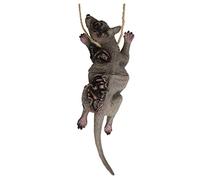 Halloween Realistic Bat Decoration 3D Fake Rat Gory Latex Hanging Bat Party Favors Supplies Spooky Haunted House Decor April Fool's Day Halloween Tricky Creepy Prank Props
