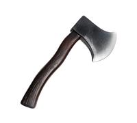 Halloween Realistic Fake Axe, Halloween Battle Axes, Lumberjack Costume Prop Toy - Wood Look Hatchet Axe Props for Party (Black)