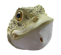 Halloween Realistic Toad Mask - Full Head Latex Frog Animal Costume Prop
