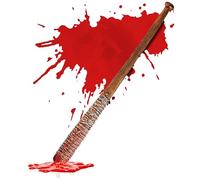 Halloween Realistic Weapons, Plastic Prop Weapon Fancy Dress Accessory Sword Daggers Slasher Bloody Knife Axe for Pretend Cosplay Novelty Dressing Up (Bloody Baseball Bat)