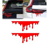 Halloween Red Blood Dripping Car Sticker,Flowing Blood Bloody Decal,Dripping Red Blood Paint Decal Sticker,Waterproof Vinyl Decal,Bleeding Decals For Car Motor Tail Light Window Bumper Decoration