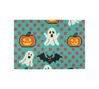 Halloween Red Polka Dot Decorative placemats for dining table farmhouse farmhouse platemates adornos para mesa de comedor set of 6 12x18