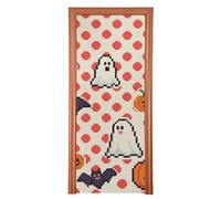 Halloween Red Polka Dot Halloween Decorations Christmas Door Covers 35x79 in Hello Spring Banner Porch Indoor Outdoor Decoration M