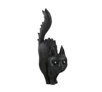 Halloween Resin Figurine Decoration Halloween Craft Landscape Miniature Decorative Sculpture, Black Cat