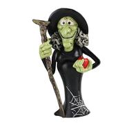 Halloween Resin Figurine Decoration Halloween Craft Landscape Miniature Decorative Sculpture, Witch