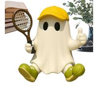 Halloween Resin Figurines | Halloween Sport Character Ghost Figurine,Spooky Sculpture Home Decor for Holiday Party Birthday Lawn Patio Doorway Terrace Window Farmhouse