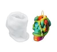 Halloween Resin Forms-Crepy Artisan for DIY Decoration, Horror Art Requirements | Harz in The Skull and Bats, DIY for Parties EF