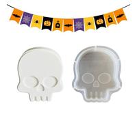 Halloween Resin Molds - Candle Making Molds - Plaster Mould for Handmade Epoxy Resin Arts Crafts Soap Aroma Beads Chocolate Dessert Cupcake Jelly Pendant Car Aromatherapy