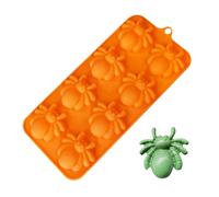 Halloween Resin Molds - Candy Spider Broom Pumpkin Moulds | Non Stick Silicone Mold for Chocolate Baking Fondant Soap Resin Cupcake Decorations Candle Creative Projects Crafting