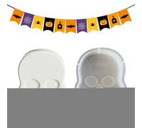 Halloween Resin Molds, Car Aromatherapy Silicone Mold, Doll Plaster Decoration Mould for Car Aromatherapy Home Chocolate Clay Aroma Beads Cupcake Arts Party Props Dessert Pendant Crafts Jelly Soap