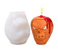 Halloween Resin Molds - Silicone Craft Mould Set, Easy Release Soap Mold | Flexible Reusable Shape Tray for Epoxy Plaster Wax Clay, Spooky Tools for Decoration Soap Making Aromatherapy Art Project