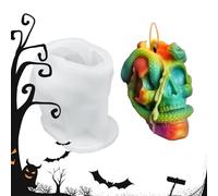 Halloween Resin Molds, Silicone Craft Mould, Soap Casting Tray, Epoxy Shape Form, Easy Release Tool for Plaster Aromatherapy Decoration Art Projects Making Holiday Activities