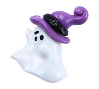 Halloween Resin Ornaments, Halloween Ghost Decoration, Resin Miniature Ornaments, Halloween Craft Figures - Small Cute Creative Halloween Accessories Mobile Phone Cases with Flat Back