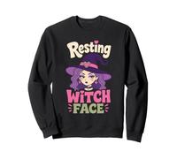 Halloween Resting Witch Face Women Witchy Coven Gift Sweatshirt