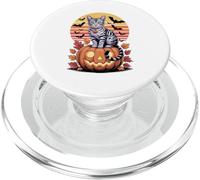 Halloween Retro Egyptian Mau PopSockets PopGrip for MagSafe