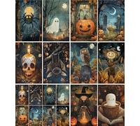 Halloween Rice Paper, 20 x 26,6cm (6pc) - 6 Designs for Scrapbooking Cards Crafts, Decoupage by CRAFT KREATIVELY