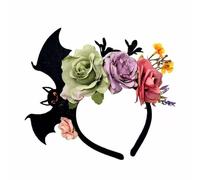 Halloween Rose Bat Hairband Elegant Costume Accessory Practical Resin Lightweight For Parties Role Play Gothic Halloween Hair Accessories