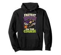 Halloween Runner Fastest Witch On The Course Witchy Gift Pullover Hoodie