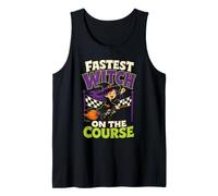 Halloween Runner Fastest Witch On The Course Witchy Gift Tank Top