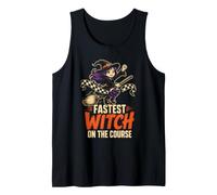 Halloween Runner Fastest Witch On The Course Witchy Gift Tank Top