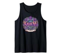 Halloween Salem Coven 1692 Frequent Flyer Witch Art Tank Top
