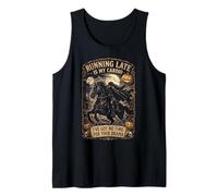Halloween Salem Coven 1692 Frequent Flyer Witch Art Tank Top