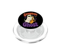Halloween Saxophone Ghost Boo Music Player Gift PopSockets PopGrip for MagSafe