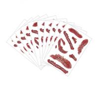 Halloween Scar Tattoos Stickers - 10 Sheets Zombie Makeup Face Stickers for Halloween Accessories