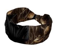 Halloween Scarecrow Headbands for Women, Elastic Wide Headband, Soft Yoga Hair Bands, Breathable Hairband for Running Sport Workout Travel