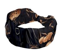 Halloween Scarecrow Headbands for Women Ladies, Non Slip Makeup Headband, Wide Top Turban Hairband, Knotted Hair Wrap