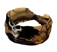 Halloween Scarecrow Headbands for Women, Soft Yoga Hair Bands, Elastic Wide Headband, Breathable Hairband for Running Sport Workout Travel
