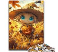 Halloween Scarecrow Puzzles for Adults 1000 Pieces,Staycation Kill Time Every Piece Is Unique - Challenging Family Fun Game (50x75cm)
