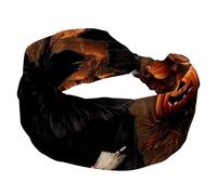 Halloween Scarecrow Soft Women's Headbands, Wide Headband, Non Slip Hairbands, Elastic Hair Band, Twisted Knot Turban Headwrap