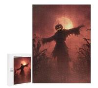 Halloween Scarecrow with Full Moon Puzzle 1000 Teile Schwer Puzzle Spielzeug Lernspiel Impossible Herausforderungsspielzeug Für Erwachsene Kinder 500 PCS