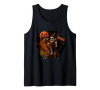 Halloween Scary Cute Skeleton Funny Gift Spooky Season Rare Tank Top
