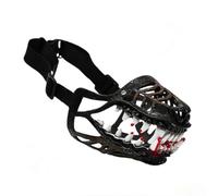 Halloween Scary Dog Muzzle with Bloody Vampire Fangs, Werewolf Muzzle with Bite Protection for Dogs, Spooky Pet Costume Accessory for Party & Dress-Up, Available in 4 Sizes (S)