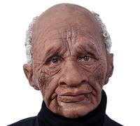 Halloween Scary Face Cover - Old Man Face Cover, Latex Headwear Costume Realistic Scary Props | Comfortable Elastic, Cosplay Horror Party Accessories for Adults