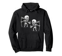 halloween scary grim reaper skeleton coffee zombie gothic Pullover Hoodie