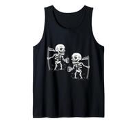 halloween scary grim reaper skeleton coffee zombie gothic Tank Top