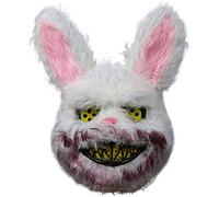 Halloween Scary Mask Bear Rabbit Bunny Mask, Bloody Plush Head Mask, Cosplay Costume Props Halloween Party Red Brown Black Halloween Bunny Mask for Halloween Costume Party Cosplay Decorations Props