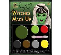 Halloween Scary Multi Pallet Make Up Kit Face Paint Fancy Dress Accessory (Witches)