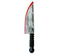 Halloween Scary Prank Props, Realistic Bloody Knives Machete Cleaver & Pitchfork Party Supplies Tricksters Horror Prank Toy Fancy Dress Up Costume Party Accessory, Bloody Splatter Knife